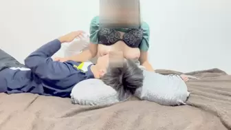 【素人個人撮影】ムチムチボディの可愛い彼女の大きいおっぱいを赤ちゃんのようにチュチュ♡ Oriental amateurs cartoon ／日本人／素人カップル／おっぱい／美巨乳