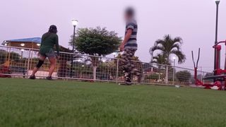 fucking very intense with unknown gym instructor that I met in the park one