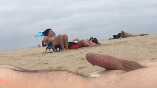 Excited to be seen by Women at the Moment of Ejaculation/nudist Beach