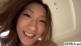JAV star Aika no makeup face blowjob and raw sex Subtitles