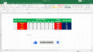 HOW TOTAL NUMBER AND SUBSTRACTION IN EXCEL