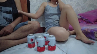 Full Sex Tape ABG cantik di entotin tukang bangunan karena mabok