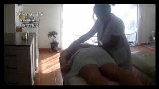 Real oriental massage with hand-job facial