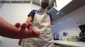 Public Cock Flash. HOUSEKEEPER was surprised by my presence