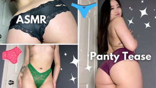 Meaty Oriental Panty Try-On and Behind Worship -ASMR