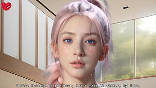 Oriental Wet Waifu Spunk All Over Her Jiggling Breasts POINT OF VIEW - Uncensored Hyper-Realistic Cartoon Joi, With Auto Sounds, AI [SUB'S FILM (Free)]