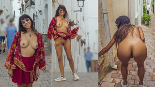 Exhibitionist Flashing Around Busy Cougar Town Public Nudity