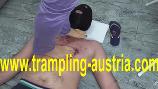 trampling while ironing