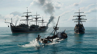 two pirates rammed sailors after the shipwreck