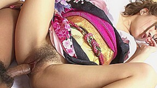 Small Tits traditional Japanese Teen caught masturbate and seduce to uncensored Creampie Fuck