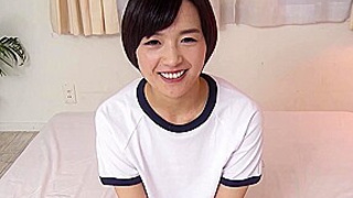 Petite Japanese Teen 18 seduce to uncensored Creampie Defloration Sex by Teacher