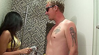 Petite Thai Whore get no Condom Fuck by Big White Cock Tourist at Massage Parlour in Full Porn