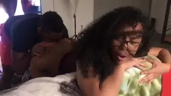 Blasian Pinay 6'0" Gets Bum Eaten first Time Doggystyle BBC