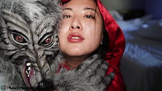THE ENORMOUS BAD WOLF & RED RIDING HOOD (Andy Savage, Sukisukgirl)