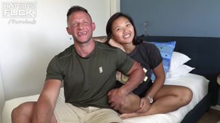 Ripped DILF Heath Hooks Up With A Wide Japanese Teeny For His First Porn!