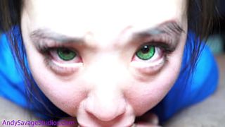 Green Eyes JAPANESE NURSE deepthroat SELF PERSPECTIVE bj for her patient! @andregotbars