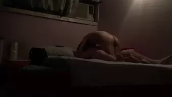 Australian rides Japanese slut and she wanted a cream-pie and took off the condom